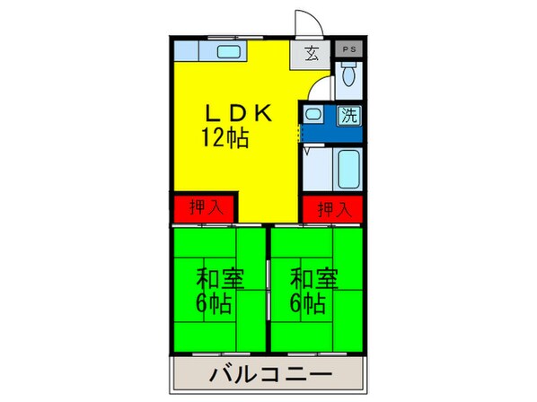 マンション吾光の物件間取画像